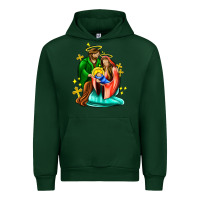 Forest Green oh holy night  with cross ado Urban Hoodie - AdoDesignShop