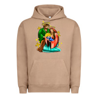 Pigment Burro oh holy night  with cross ado Urban Hoodie - AdoDesignShop