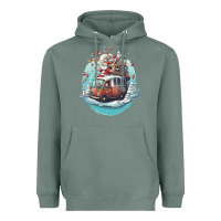 Sage happy santa Heavyweight Hoodie - Unal Design