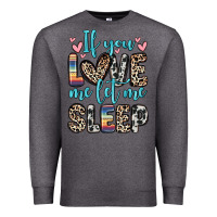 Charcoal Heather if you love me let me sleep Premium Sweatshirt - Zillion Design Studio