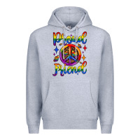 Heather Grey proud friend Premium Hoodie - JahusDesignShop