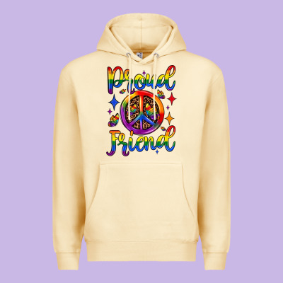 Proud Friend Premium Hoodie Designed By Jahusdesignshop