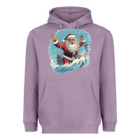 Lavender happy santa Heavyweight Hoodie - Unal Design