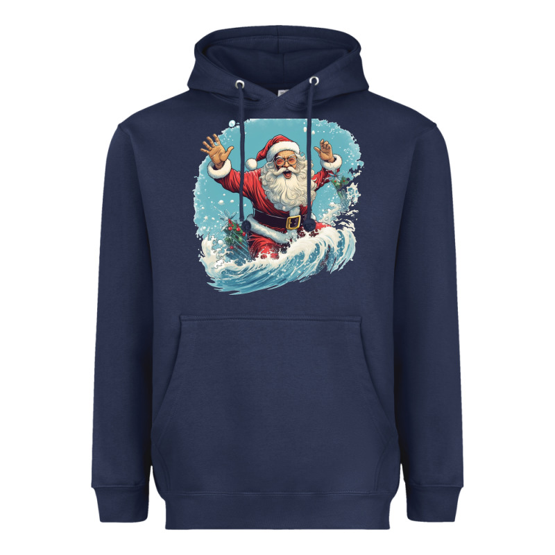 Happy Santa Heavyweight Hoodie by Unal Design | Teevron