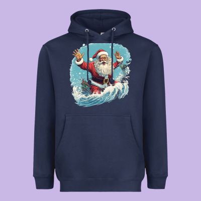 Heavyweight Hoodie happy santa