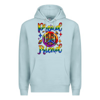 Blue Mist proud friend Premium Hoodie - JahusDesignShop