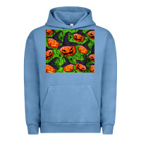 Pigment Pebble Blue halloween pumpkin tumbler Urban Hoodie - BundleAndBundleShop