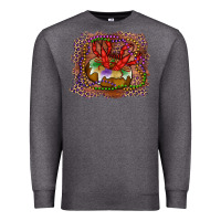 Charcoal Heather Mardi gras king cake crawfish Premium Sweatshirt - RanaPortraitStore