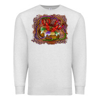 Oatmeal Heather Mardi gras king cake crawfish Premium Sweatshirt - RanaPortraitStore