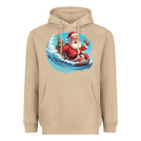 Mushroom surf happy santa Heavyweight Hoodie - Unal Design