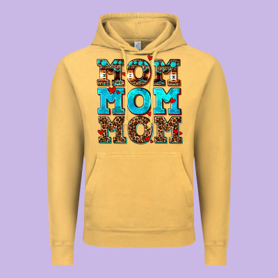 Mom Mom Mom Vintage Hoodie Designed By Adodesignshop