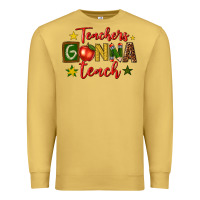 Antique Gold teachers gonna teach Premium Sweatshirt - texasbilliewilder