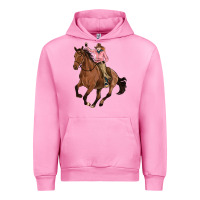 Fuchsia Pink cowgirl Urban Hoodie - Artiststas
