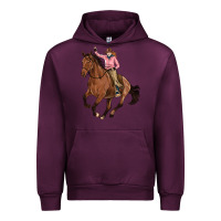 Mauve Wine cowgirl Urban Hoodie - Artiststas