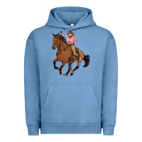 Pigment Pebble Blue cowgirl Urban Hoodie - Artiststas