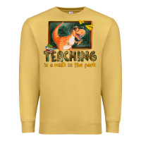 Antique Gold teaching is a walk in the park Premium Sweatshirt - texasbilliewilder