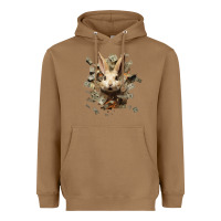 Toasted Coconut bad rabbit Heavyweight Hoodie - Unal Design