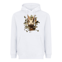 White bad rabbit Heavyweight Hoodie - Unal Design