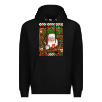 Black Christmas Feeling Jolly Santa Premium Hoodie - Artiststas