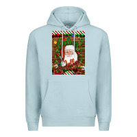 Blue Mist Christmas Feeling Jolly Santa Premium Hoodie - Artiststas