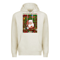 Oatmeal Heather Christmas Feeling Jolly Santa Premium Hoodie - Artiststas