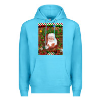 Ocean Blue Christmas Feeling Jolly Santa Premium Hoodie - Artiststas