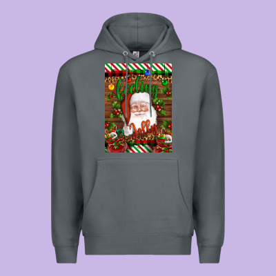 Christmas Feeling Jolly Santa Premium Hoodie Designed By Artiststas