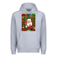 Heather Grey Christmas Feeling Jolly Santa Premium Hoodie - Artiststas