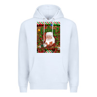 White Christmas Feeling Jolly Santa Premium Hoodie - Artiststas