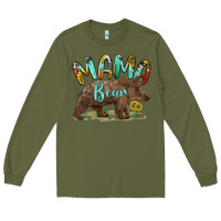 Army Green mama bear Long Sleeve Tee - BarkalooDesign