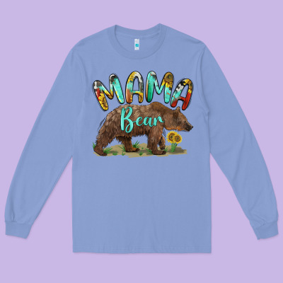 Mama Bear Long Sleeve Tee Designed By Barkaloodesign
