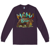 Plum mama bear Long Sleeve Tee - BarkalooDesign