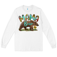 White mama bear Long Sleeve Tee - BarkalooDesign