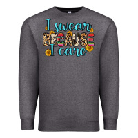 Charcoal Heather i swear because i care Premium Sweatshirt - Zillion Design Studio