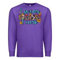 Purple i swear because i care Premium Sweatshirt - Zillion Design Studio