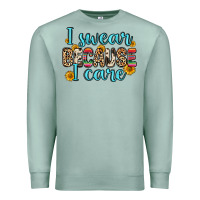 Seafoam i swear because i care Premium Sweatshirt - Zillion Design Studio
