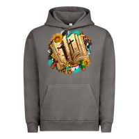 Pigment Tornado cross with bible and sunflowers Urban Hoodie - AdoDesignShop