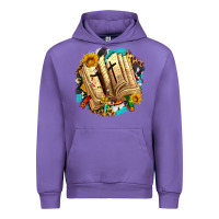 Tulip cross with bible and sunflowers Urban Hoodie - AdoDesignShop