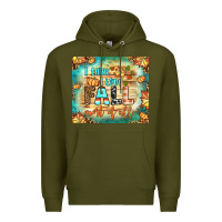 Army Green i think i love fall most of all tumbler Premium Hoodie - BundleAndBundleShop