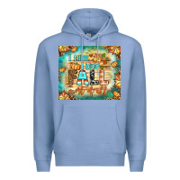Colony Blue i think i love fall most of all tumbler Premium Hoodie - BundleAndBundleShop