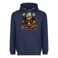 Navy bad money Heavyweight Hoodie - Unal Design