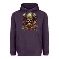 Plum bad money Heavyweight Hoodie - Unal Design