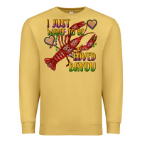 Antique Gold mardi gras i just want to be loved bayou crawfish Premium Sweatshirt - RanaPortraitStore