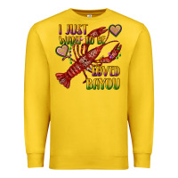 Lemon mardi gras i just want to be loved bayou crawfish Premium Sweatshirt - RanaPortraitStore