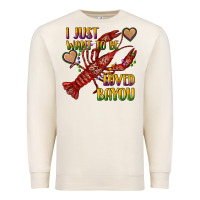 Sandshell mardi gras i just want to be loved bayou crawfish Premium Sweatshirt - RanaPortraitStore