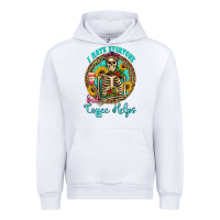 White i hate everyone but coffee helps western skeleton coffee sunflowers Urban Hoodie - Artiststas