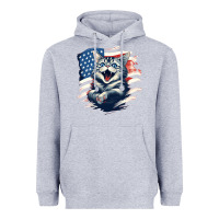 Heather Grey cat1 Heavyweight Hoodie - Unal Design