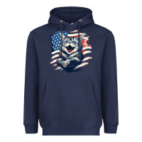 Navy cat1 Heavyweight Hoodie - Unal Design