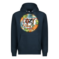 Navy cozy vibes earrings Premium Hoodie - BundleAndBundleShop