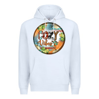 White cozy vibes earrings Premium Hoodie - BundleAndBundleShop